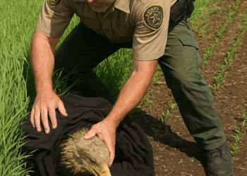 We found him collapsed in the field completely drained and then